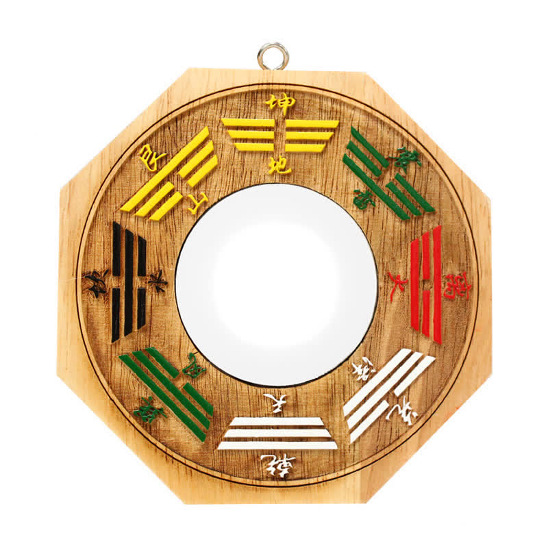 Feng Shui Bagua Mappa Peach Wood Balance Energy Map Specchio - Specchio concavo Bagua Map - 10 cm - image 3