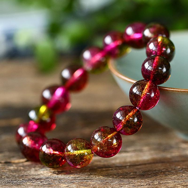Bracciale Buddha Stones Tormalina Naturale Amore Saggezza