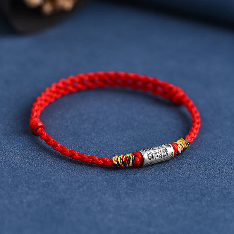 Buddha Stones Bracciale Cavigliera in Argento Sterling 925 Fatto a Mano Tutto Va Bene Design Protezione Forza - image 3