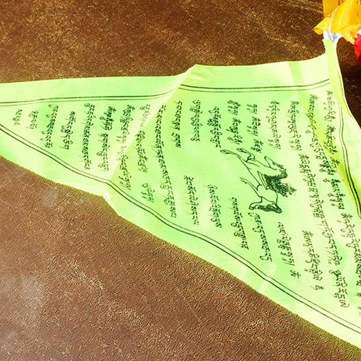 Bandiere di preghiera triangolari tibetane per esterni, 25 pezzi, per decorazione. - image 13