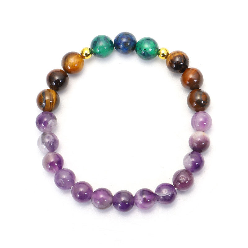 Buddha Stones Set di braccialetti mala tibetani purificanti in ametista - image 9