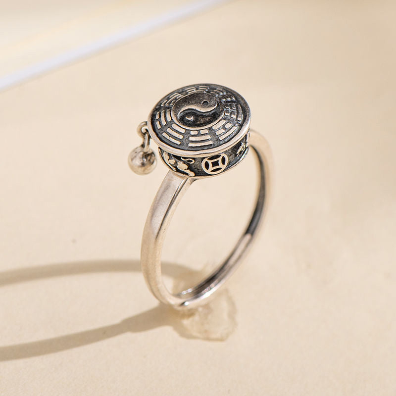 Anello girevole Yin Yang Rame Fortuna Ricchezza