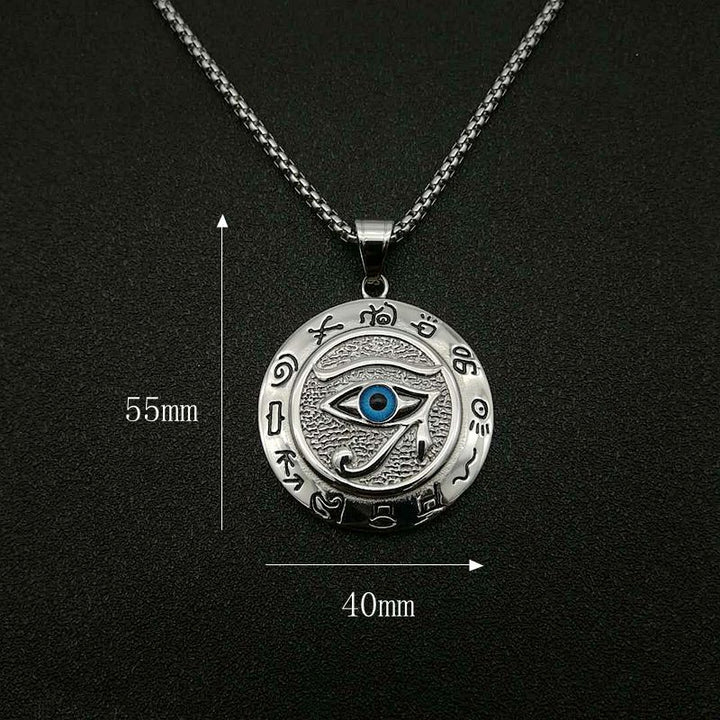 Collana con ciondolo di protezione dell'occhio di Horus Buddha Stones - image 3