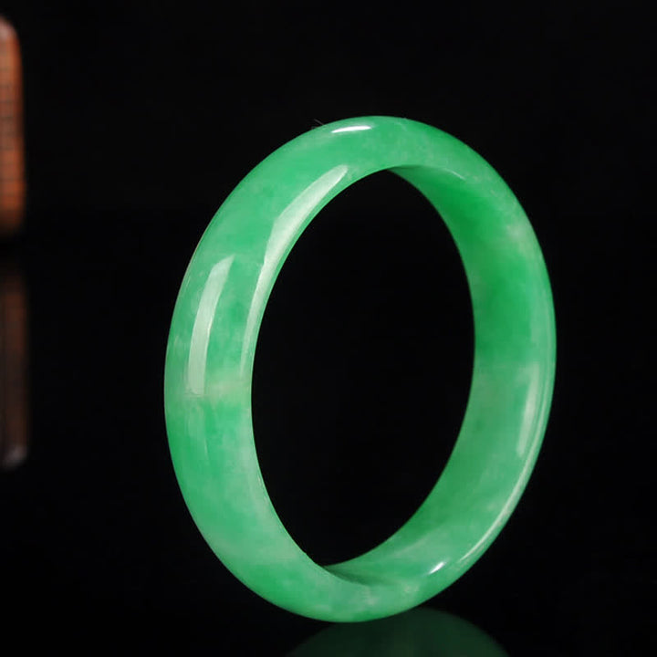 Bracciale rigido Buddha Stones, quarzite e giada, per guarigione, abbondanza e protezione. - image 4